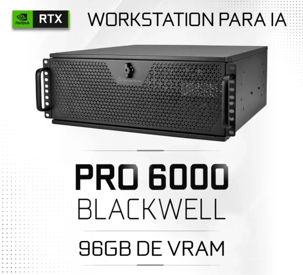 BIOSISTEMAS Workstation IA Rack 4U Ryzen Threadripper Pro 9975WX