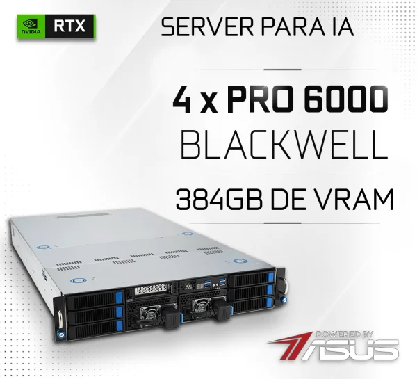 BIOSISTEMAS Workstation IA AMD EPYC 9555P ASUS Powered